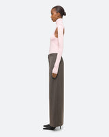 Helmut Lang Light Brown Melange Zip Maxi Skirt