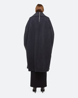 Helmut Lang Double Face Charcoal Cocoon Coat