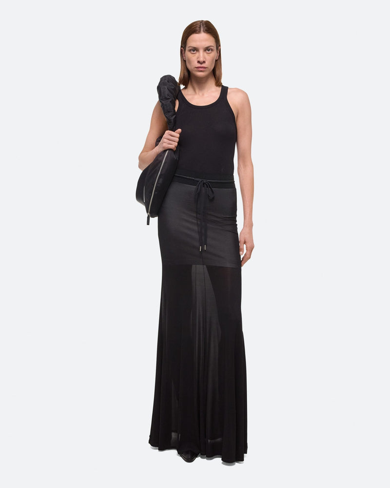 Helmut Lang Black Pull On Skirt