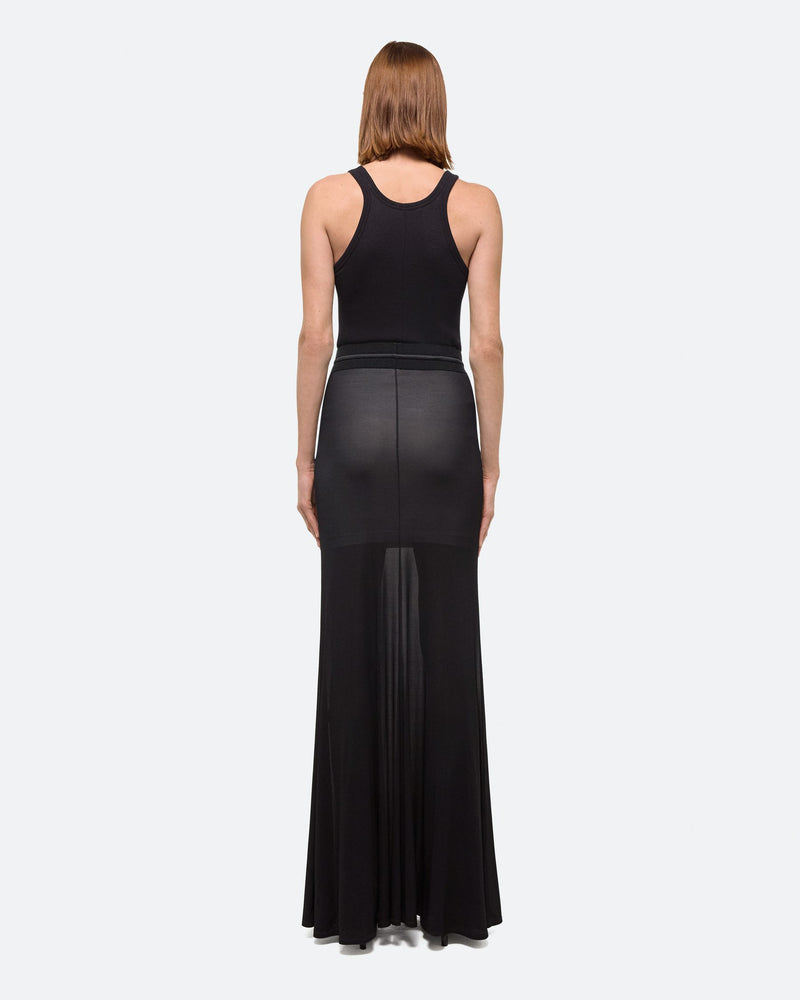 Helmut Lang Black Pull On Skirt