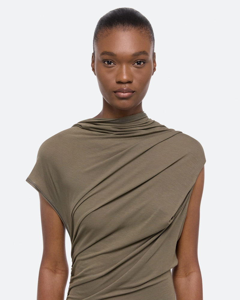 Helmut Lang Wind Dress Olive