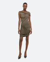 Helmut Lang Wind Dress Olive