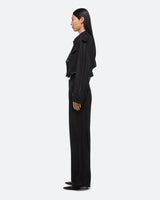 Helmut Lang Black Cropped Trench Coat