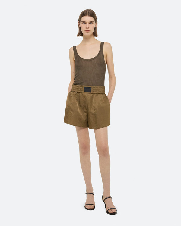 Helmut Lang Cognac Creased Boxer Shorts