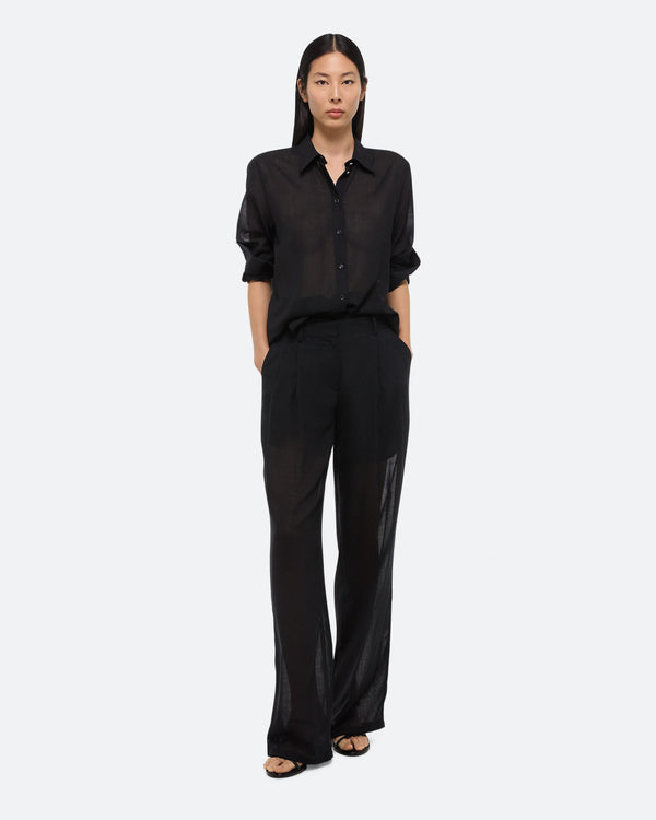 Helmut Lang Black Sheer Shirt