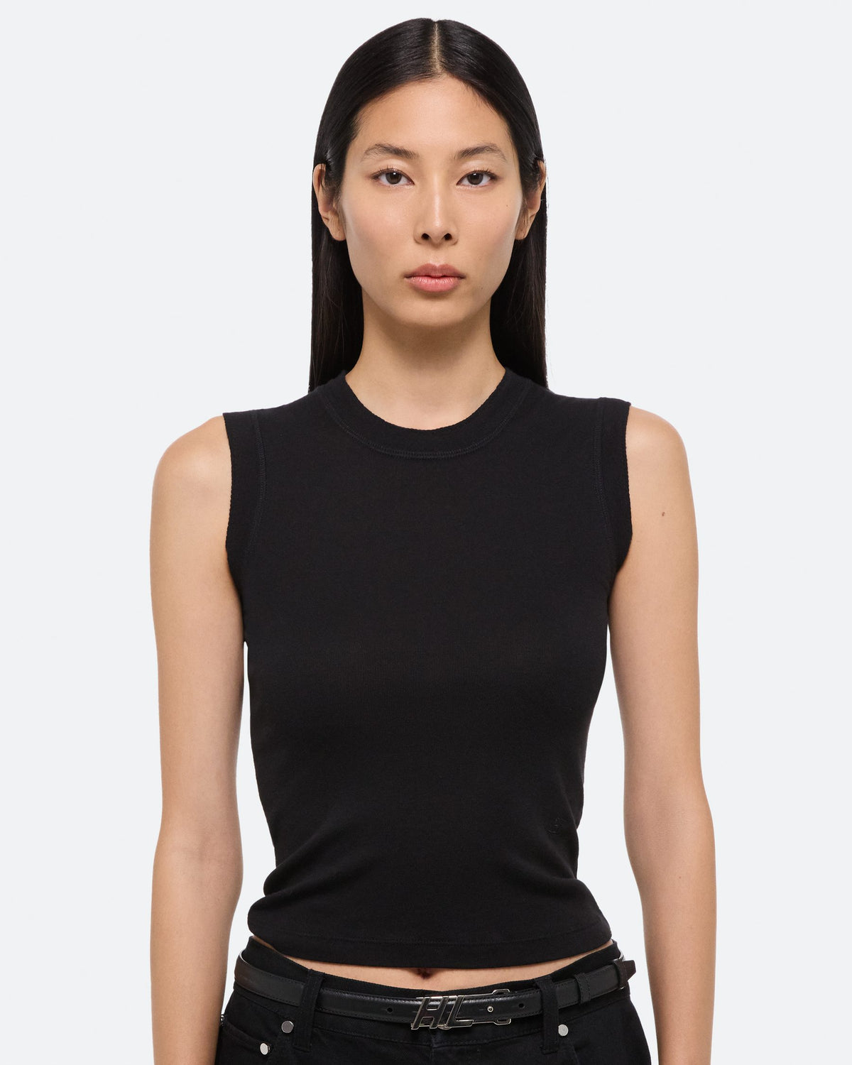 HELMUT LANG キャミソール　初期 Helmut Lang Top Women XS Black Silk Lined Button Up Long