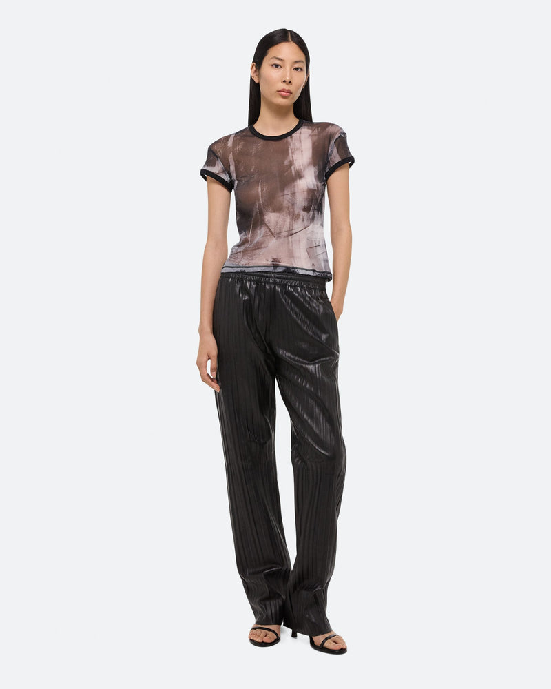 Helmut Lang Slim Fit Sheer Print Tee