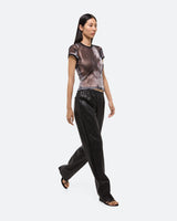 Helmut Lang Slim Fit Sheer Print Tee