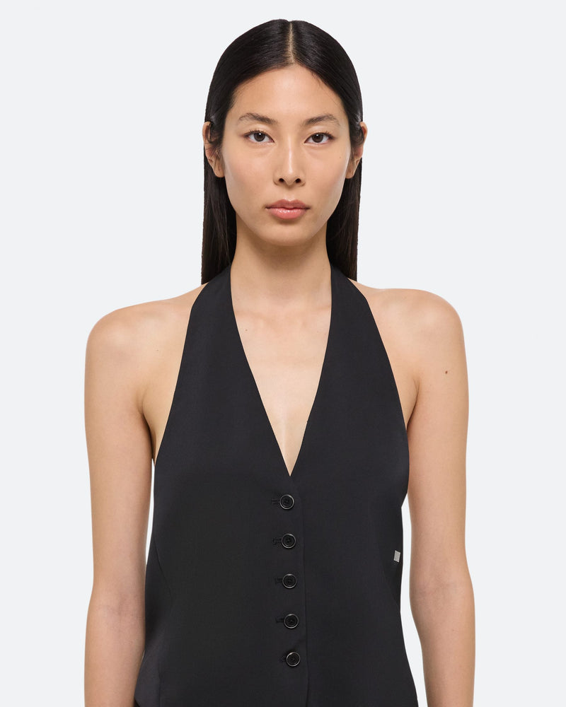 Helmut Lang Black Halter Vest