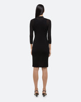 Helmut Lang Black Polo Knit Dress