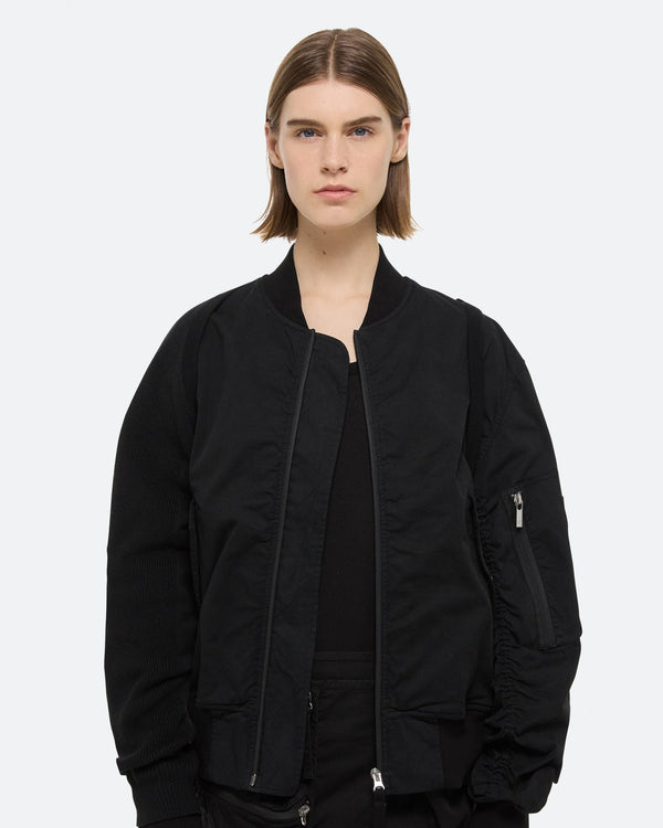 Helmut Lang Black MA1 Bomber Jacket