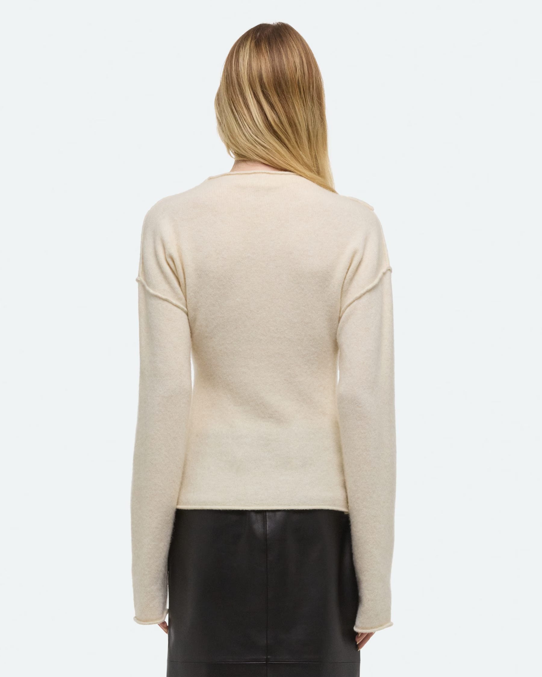 Helmut Lang Slouchy Twist Sweater | Ivory