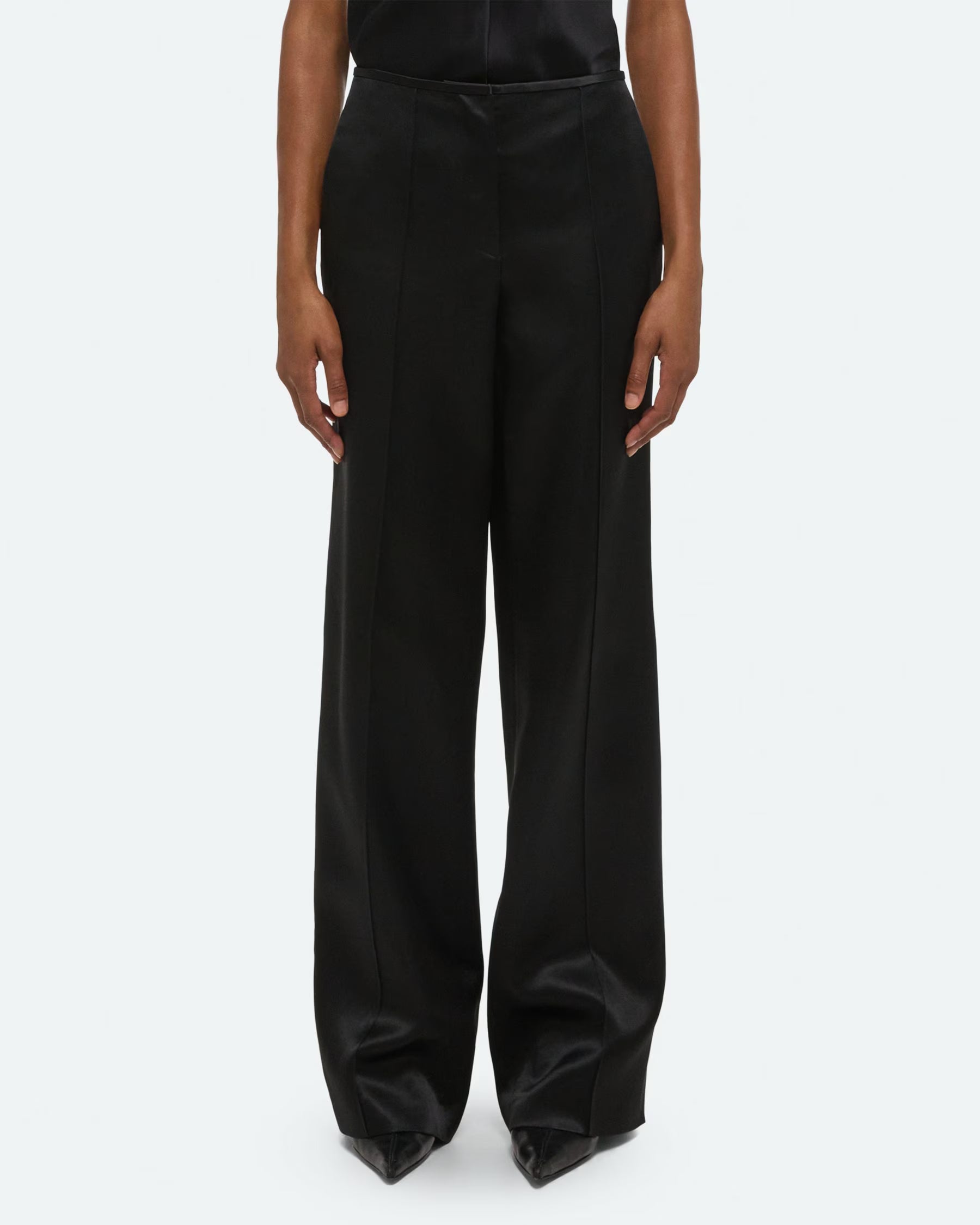 Helmut Lang Minimal Satin Pants | Black