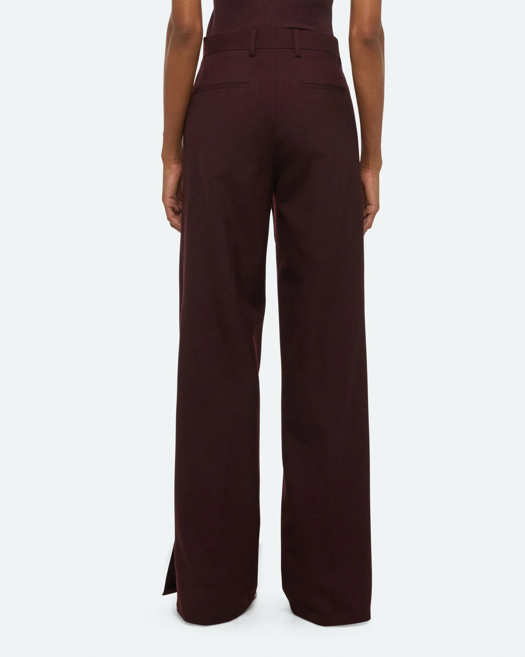 Helmut Lang Vented Trousers | Mahogany