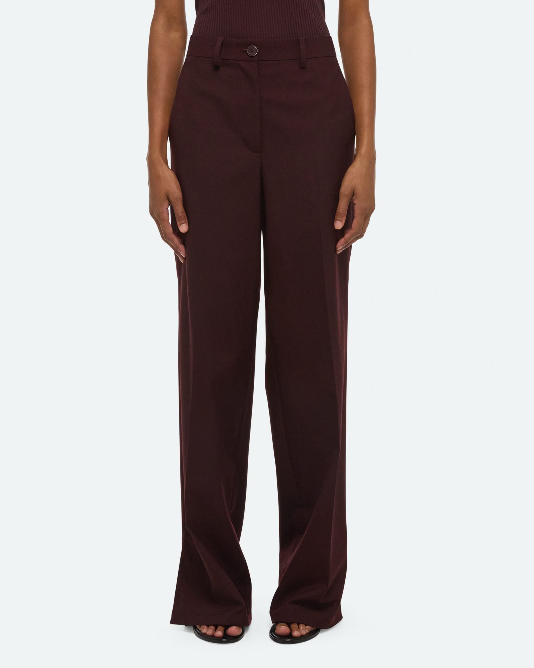 Helmut Lang Vented Trousers | Mahogany