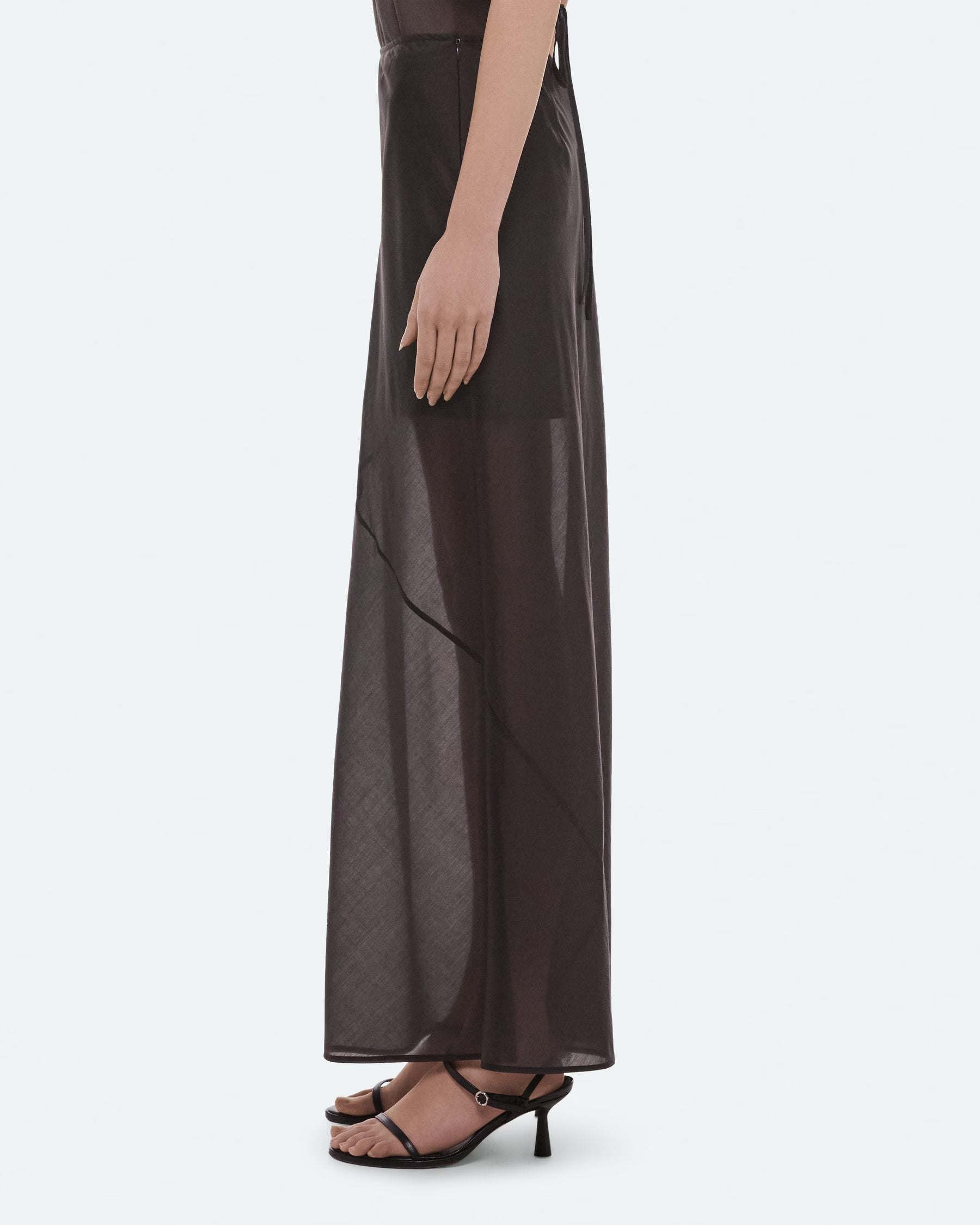 Helmut Lang Layered Sheer Skirt | Bistre