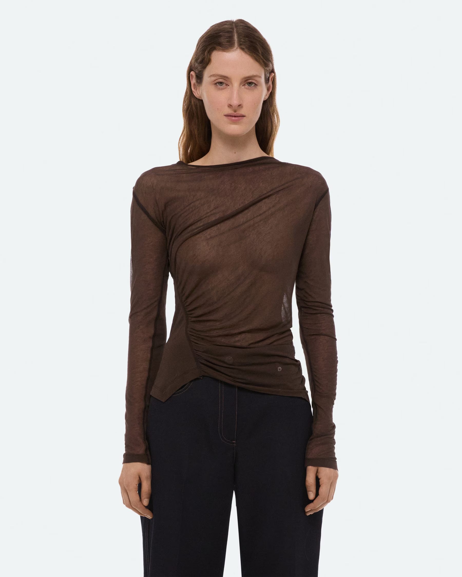 Helmut Lang Seamed Wind Top | Bistre