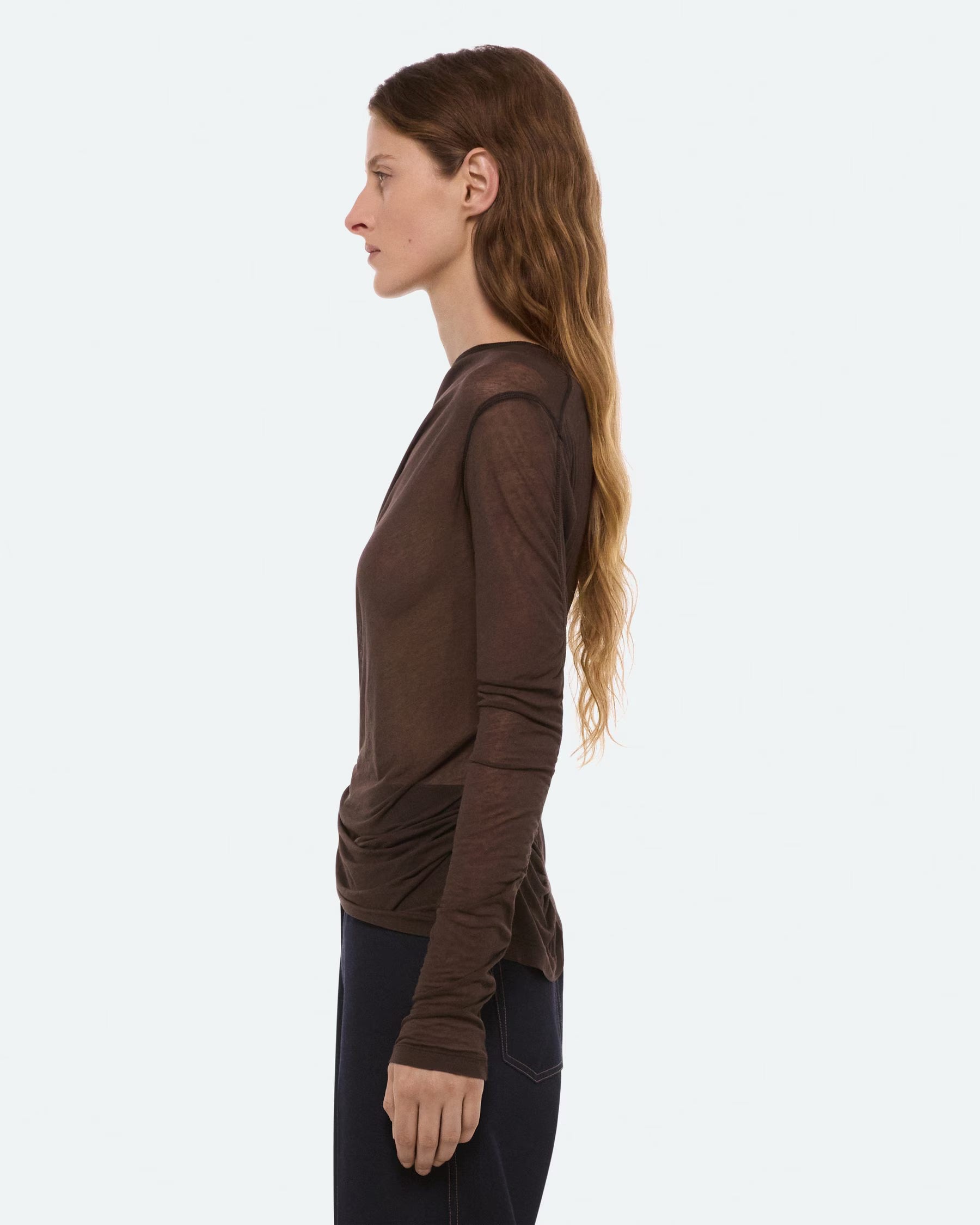 Helmut Lang Seamed Wind Top | Bistre