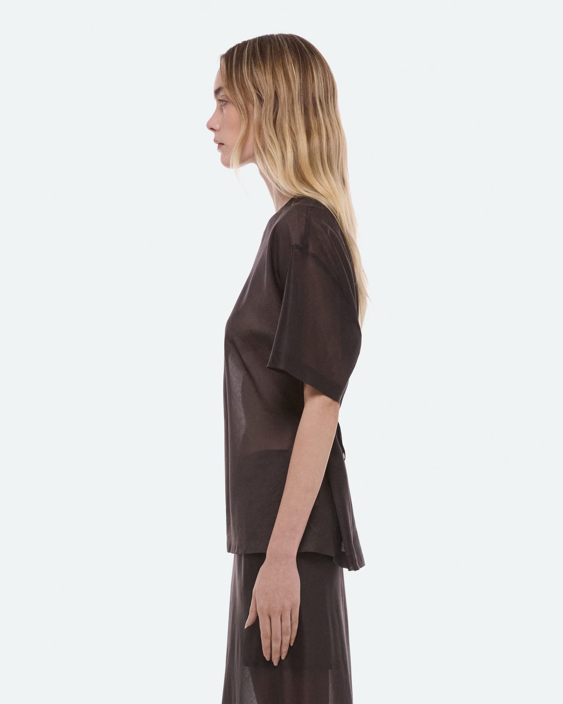 Helmut Lang Sheer Relaxed Tee | Bistre