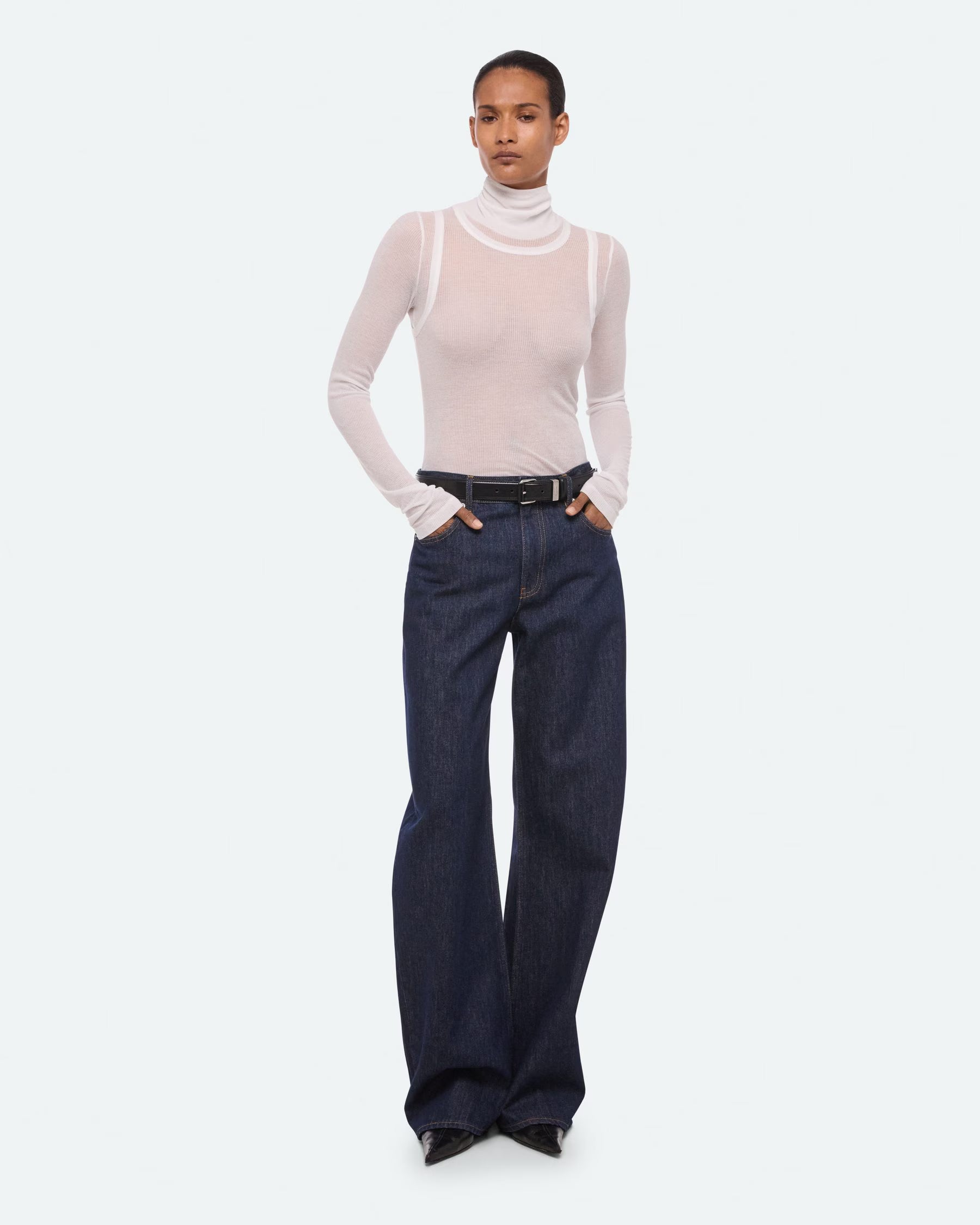 Helmut Lang Saddle Jeans | Indigo Rinse
