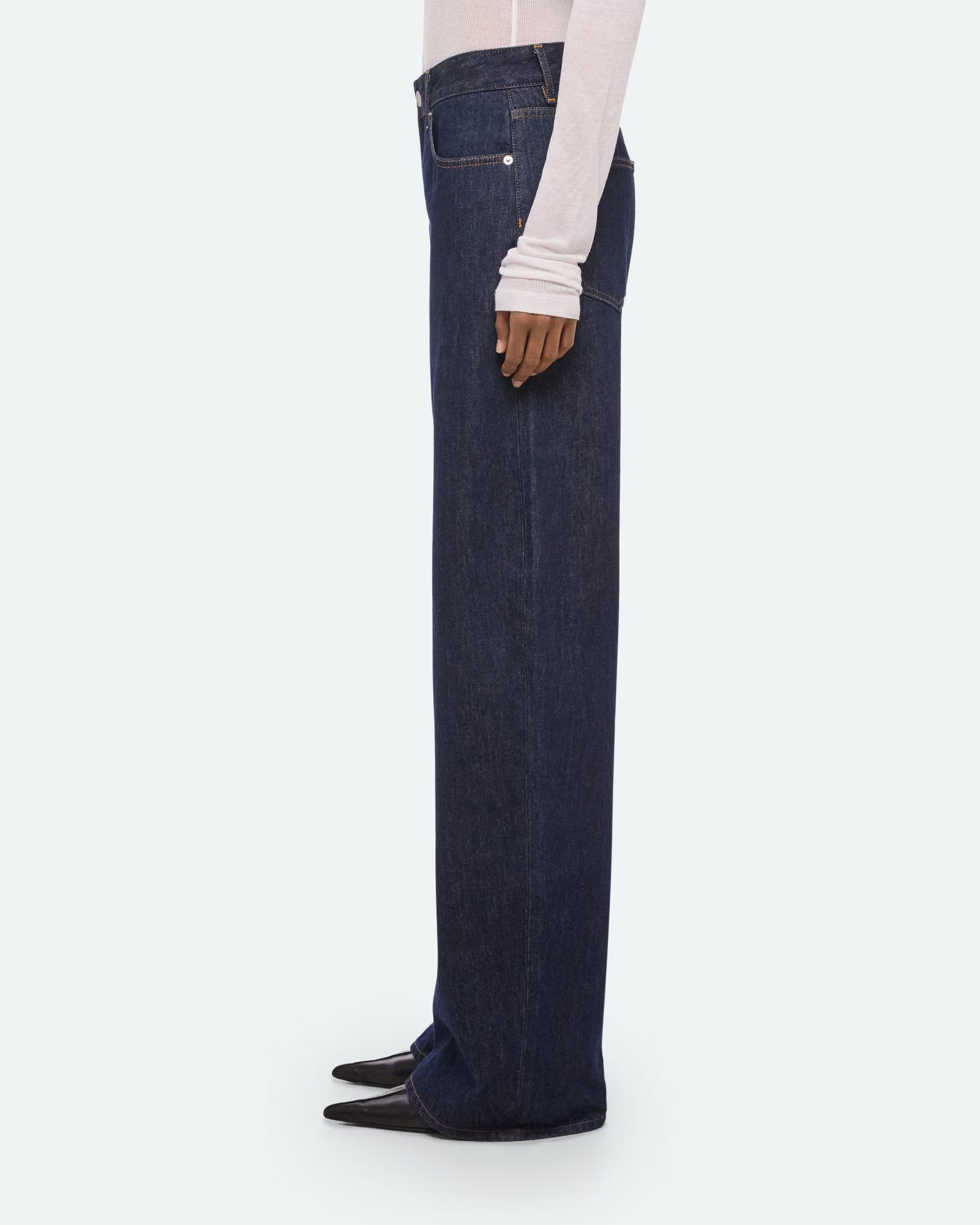 Helmut Lang Saddle Jeans | Indigo Rinse