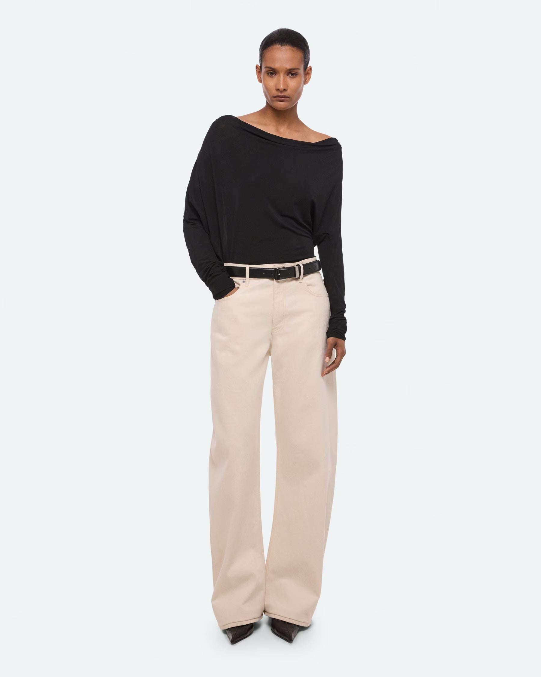 Helmut Lang Saddle Jeans | Ecru