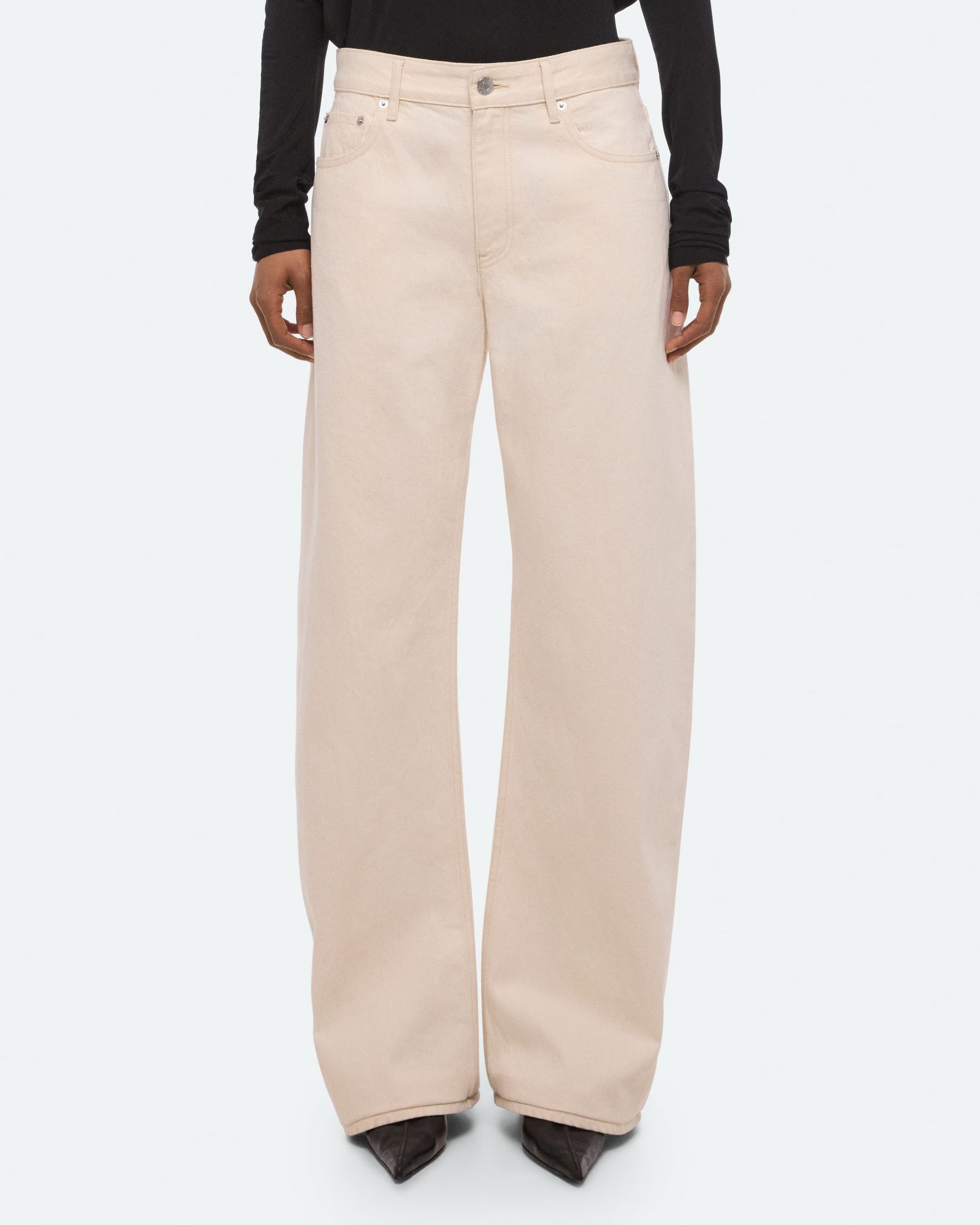 Helmut Lang Saddle Jeans | Ecru