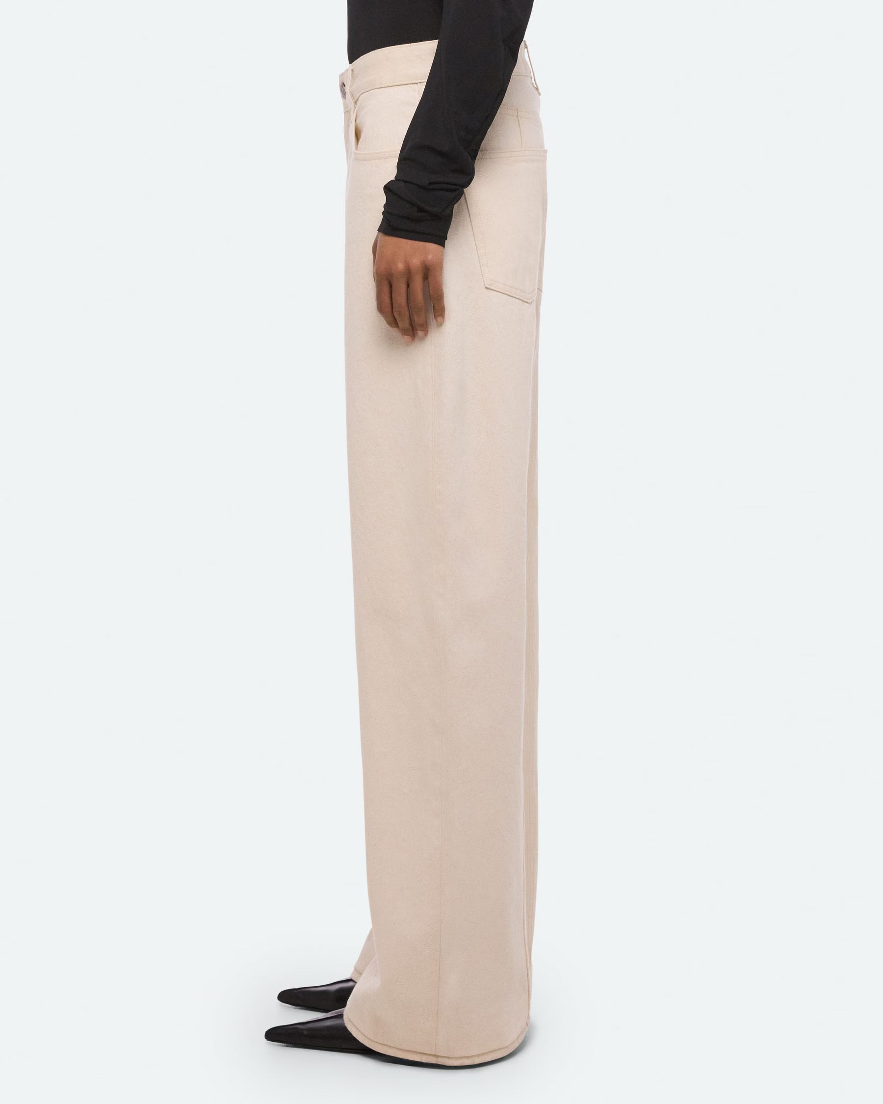Helmut Lang Saddle Jeans | Ecru