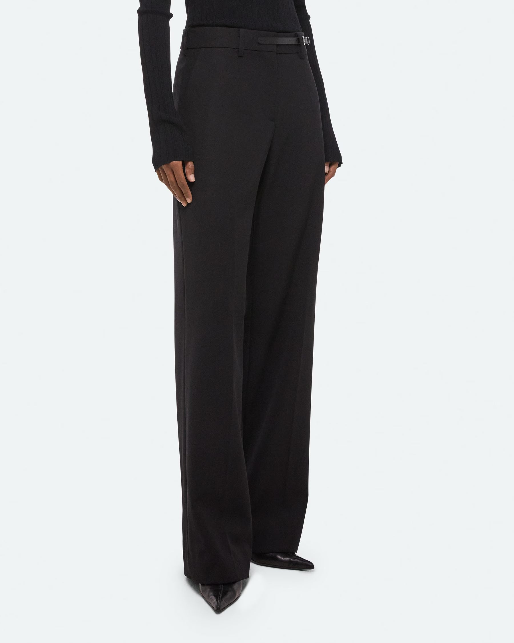 Helmut Lang Wardrobe Belted Trousers | Black