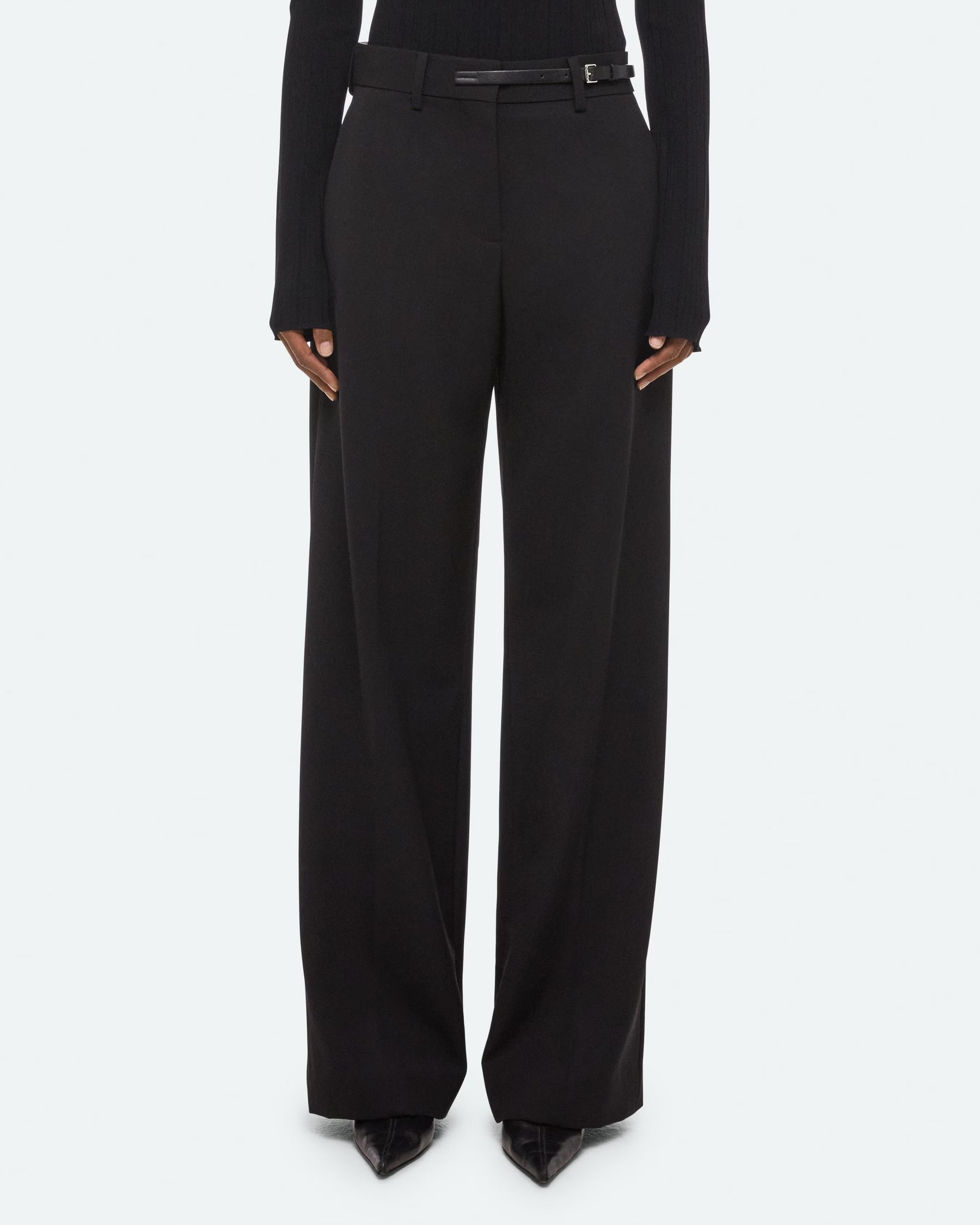 Helmut Lang Wardrobe Belted Trousers | Black