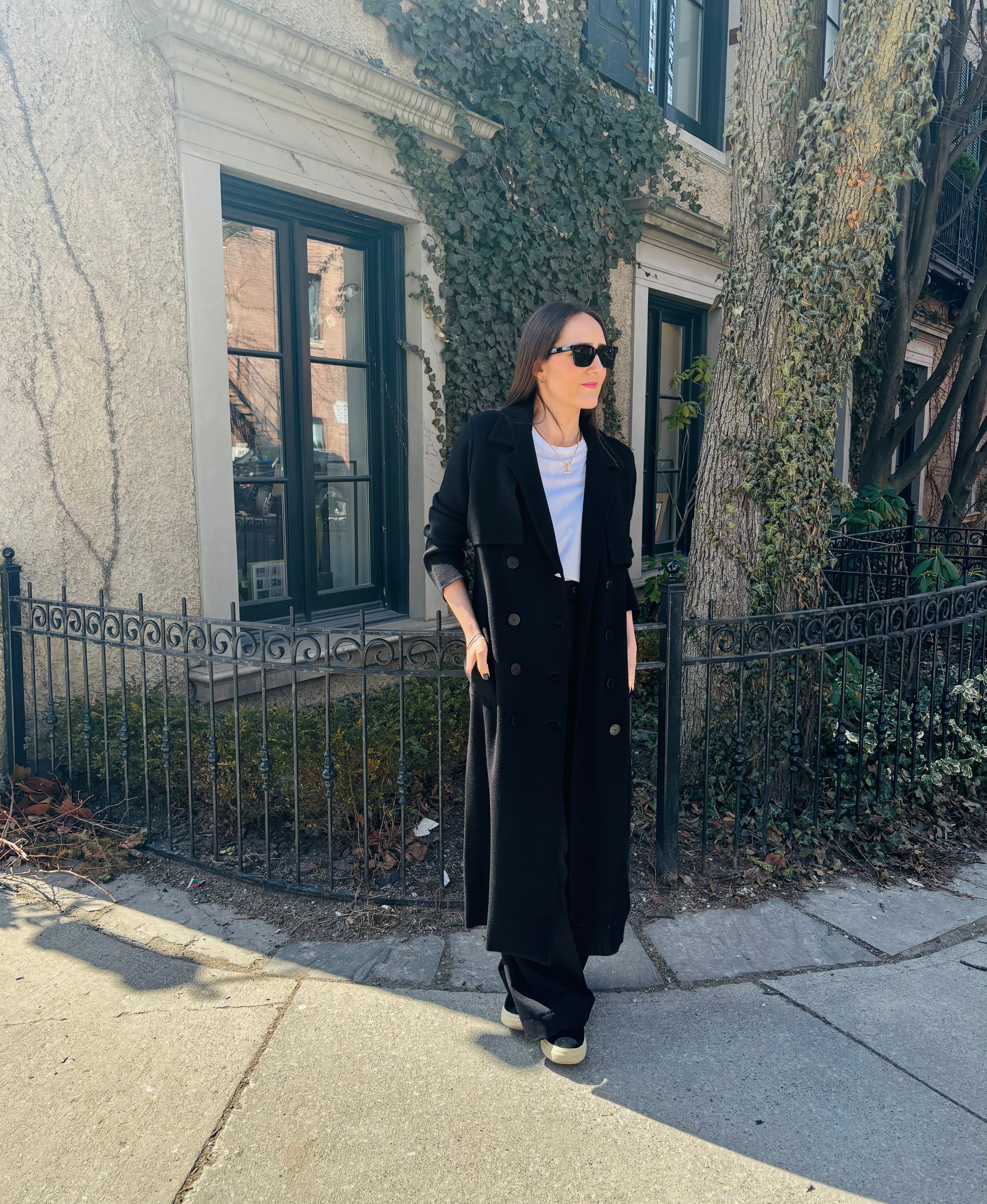 Joseph Milano Knitted Wool Coat Black