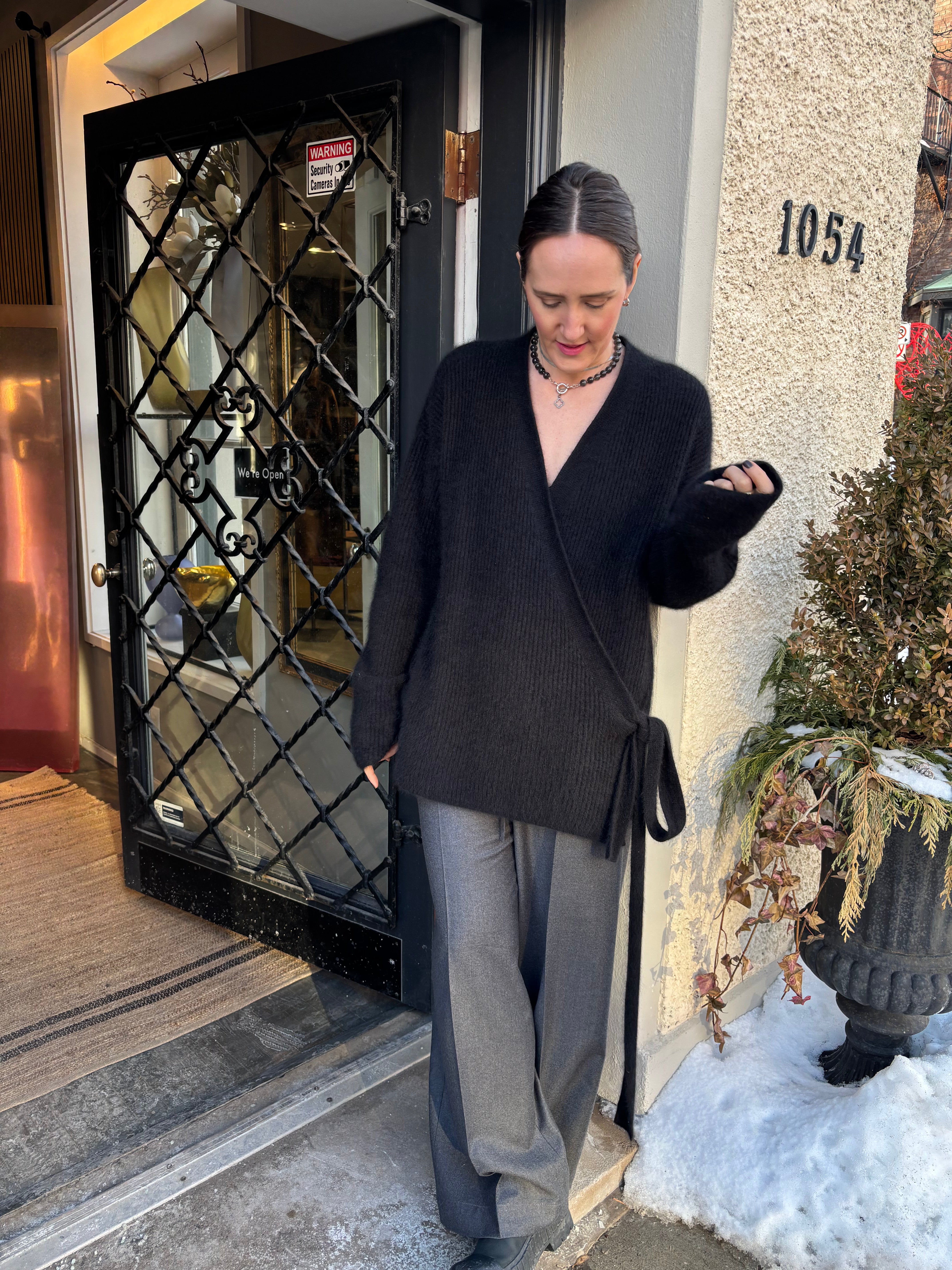 Uma Wang Knit Kimono Sweater Black