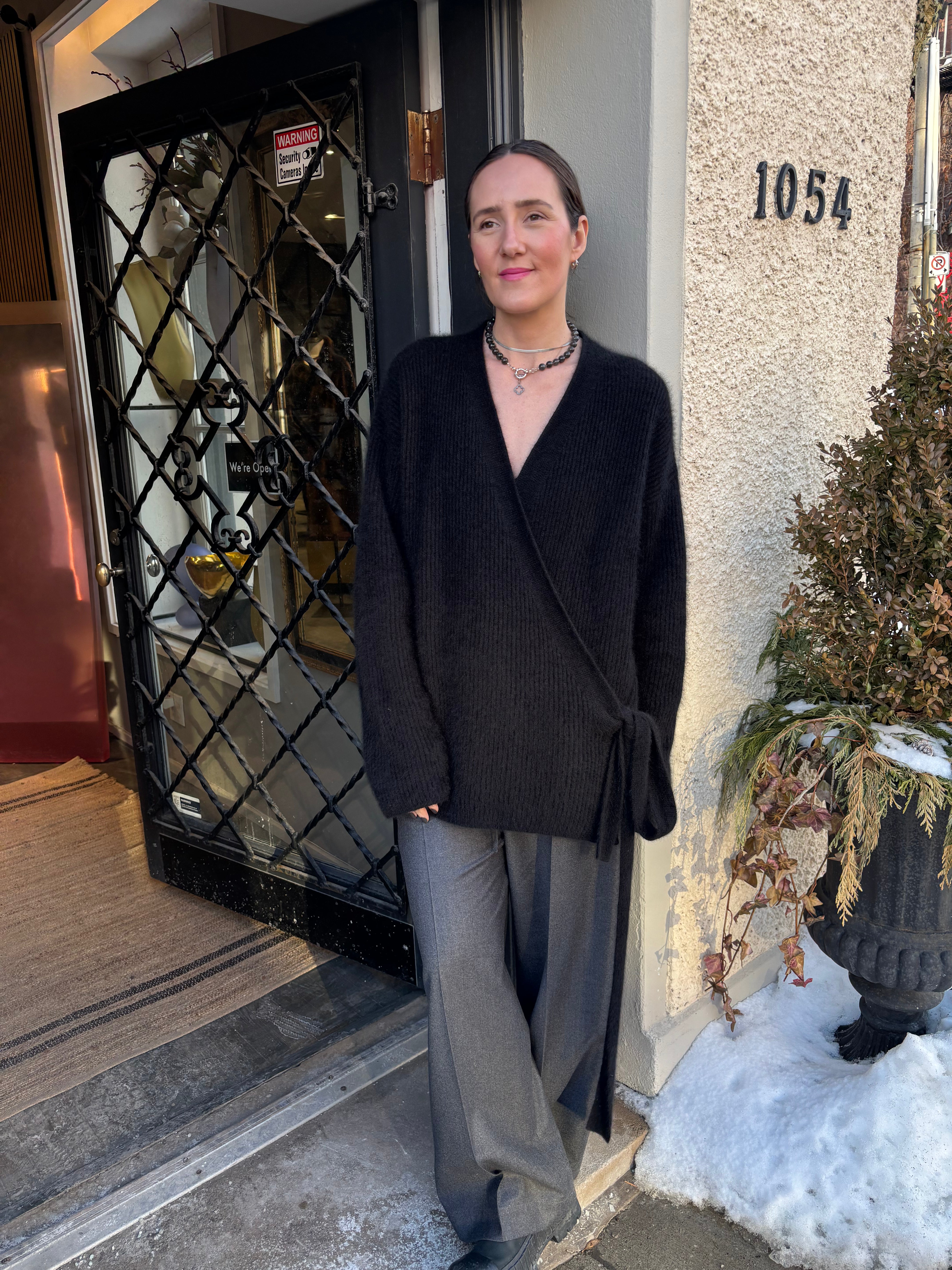 Uma Wang Knit Kimono Sweater Black