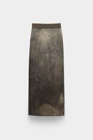 Uma Wang Grey Silk Glow Skirt