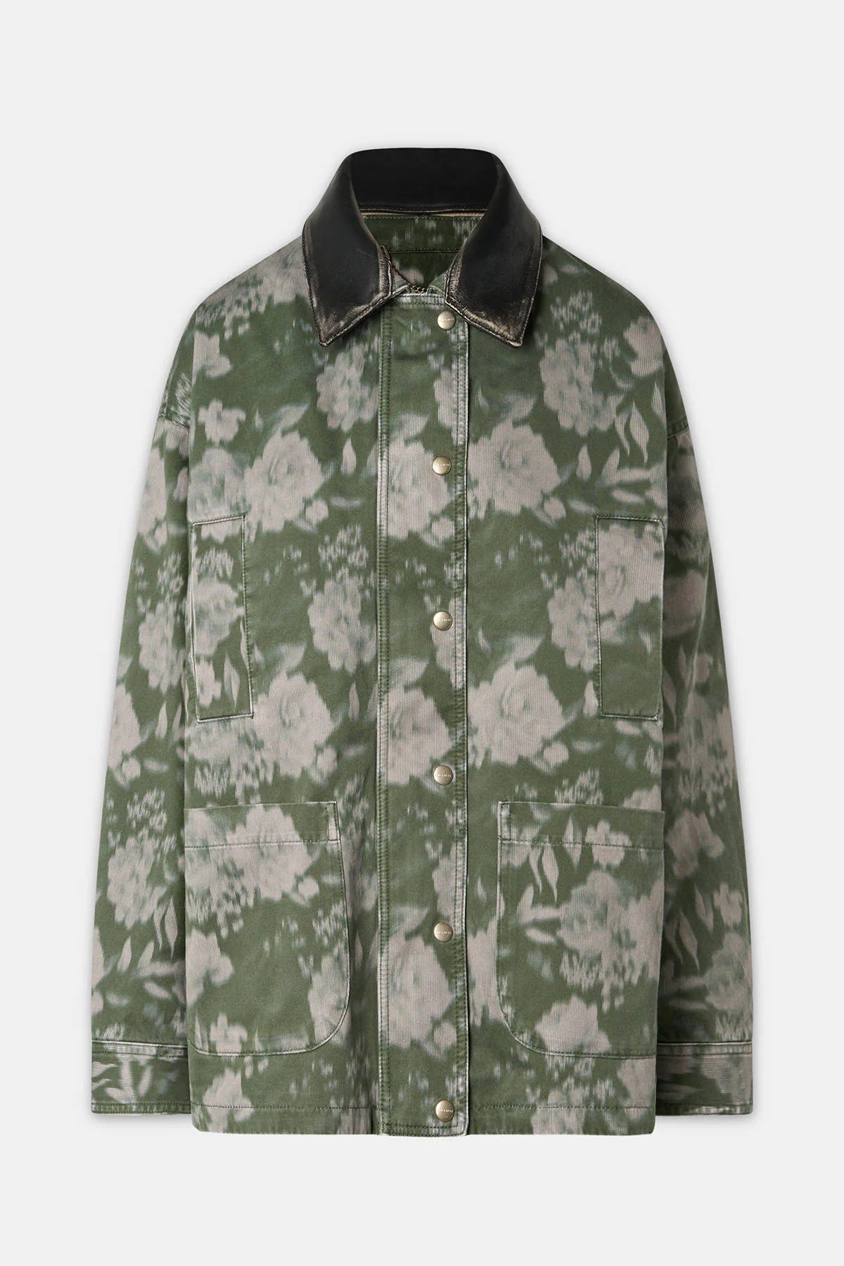 HALFBOY Parka Jacket | Green Floral