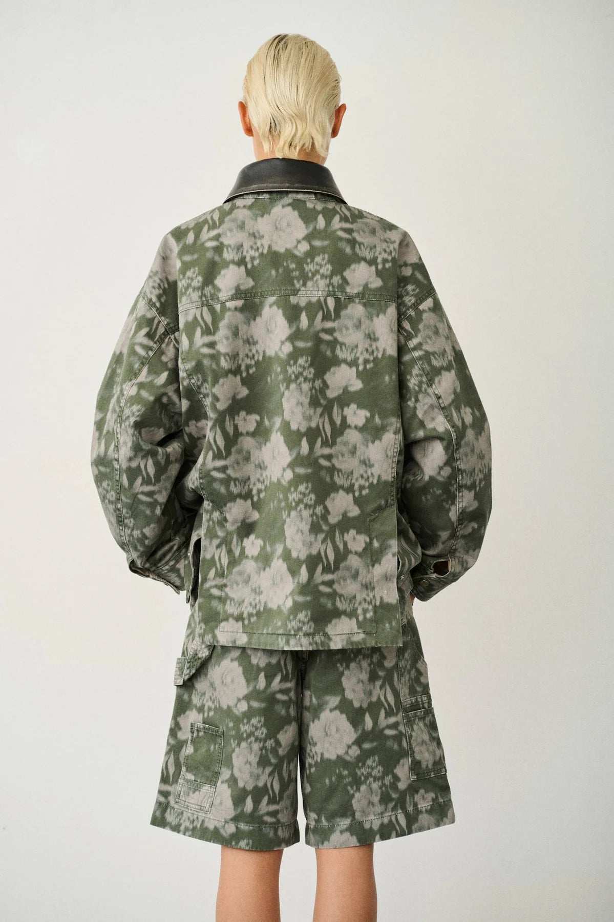 HALFBOY Parka Jacket | Green Floral
