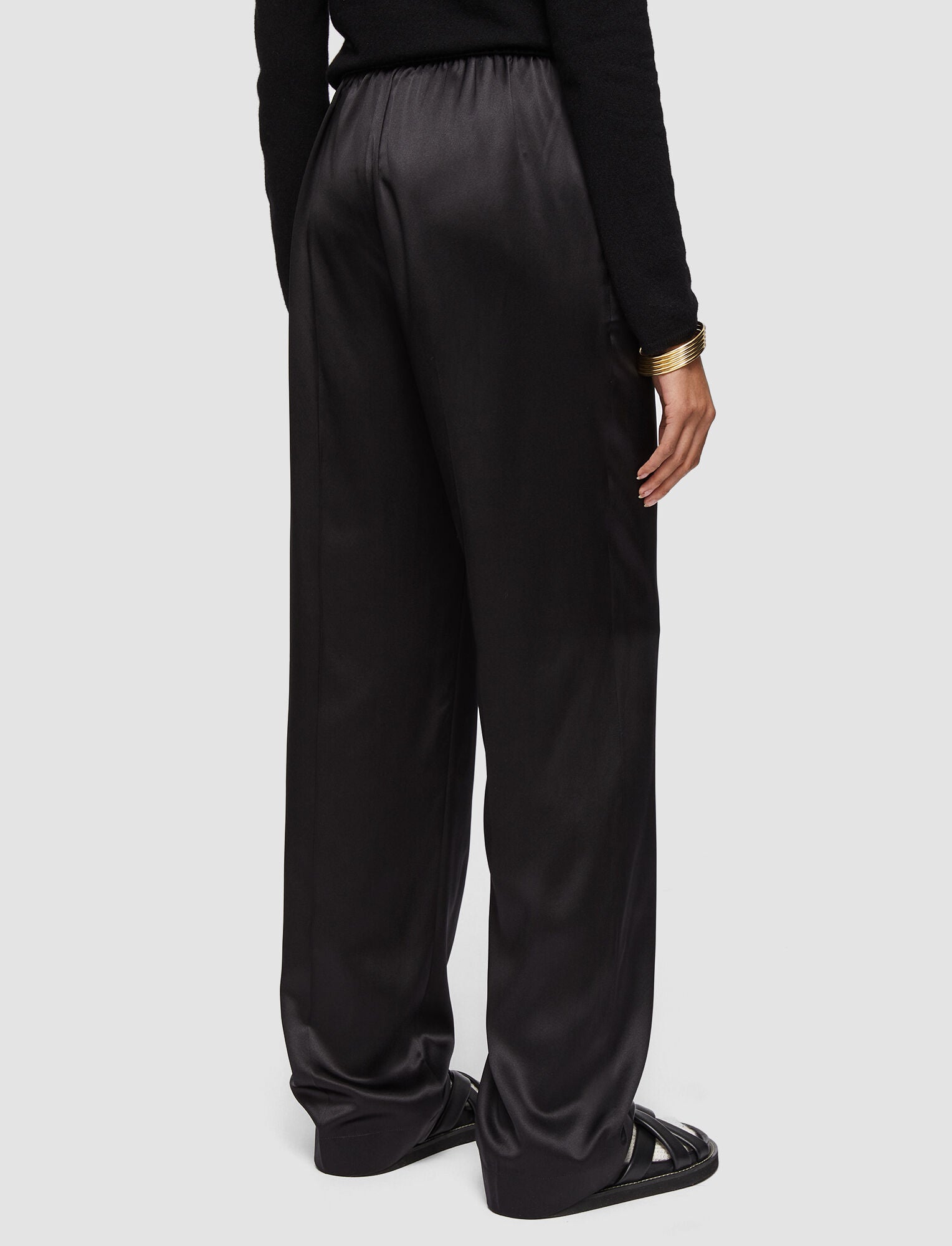 Joseph Tova Silk Pants Black