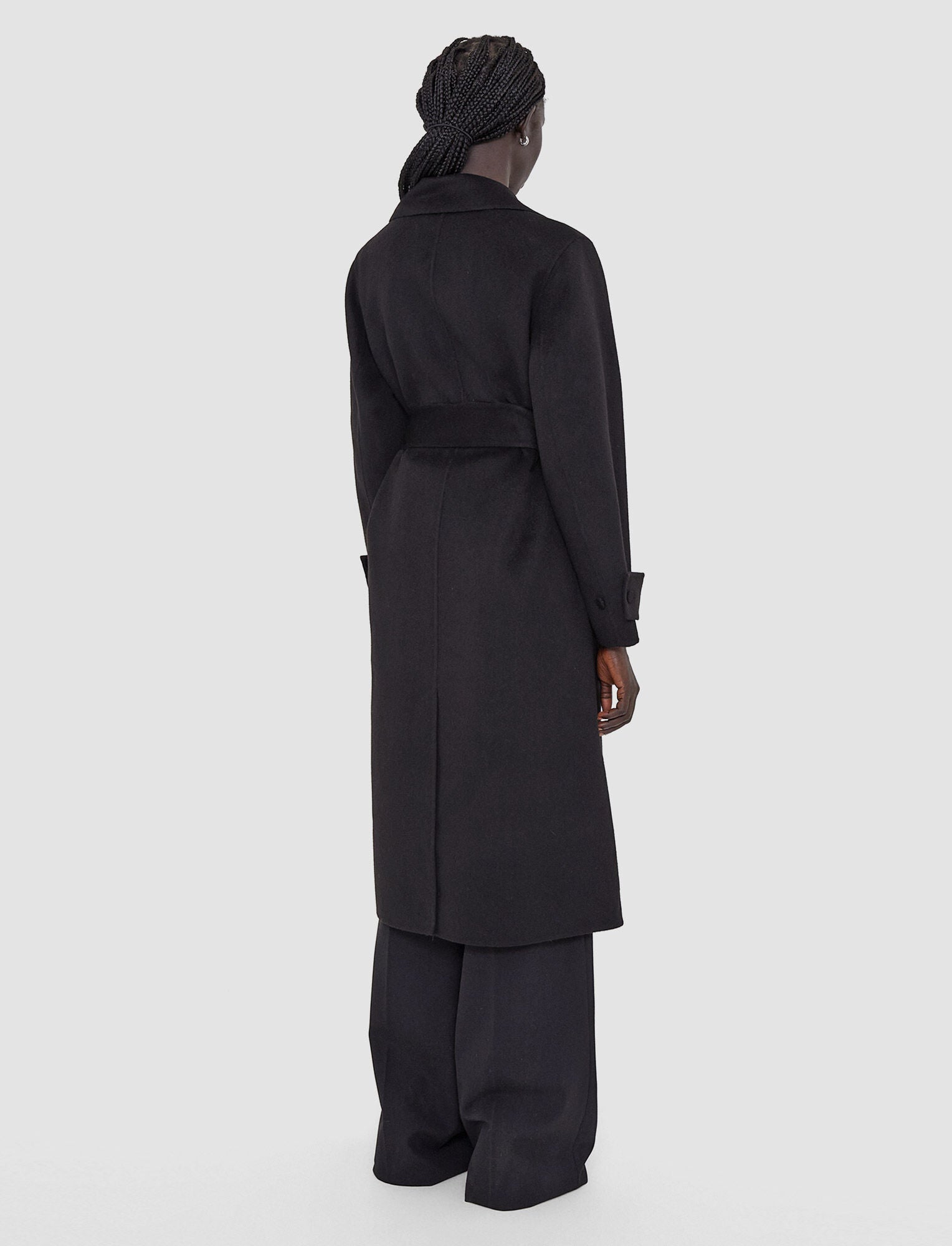 Joseph Arline Double Face Cashmere Coat Black