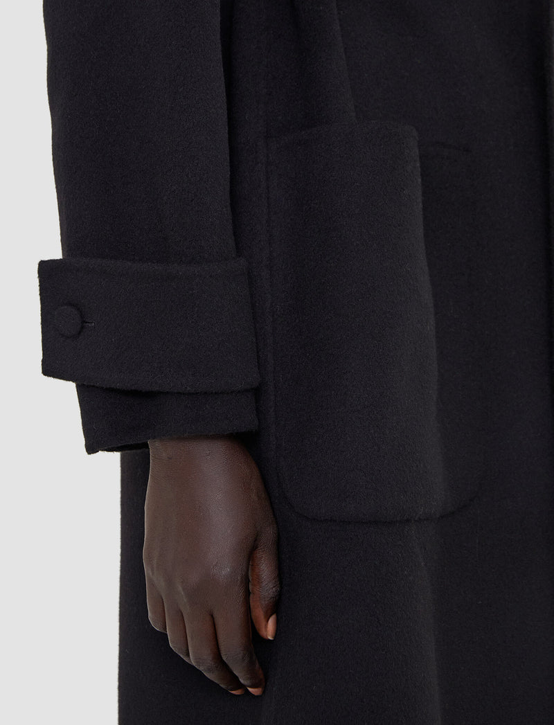 Joseph Arline Double Face Cashmere Coat Black