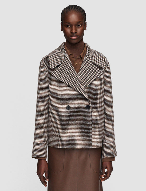 Joseph Rollet Double Face Dogtooth Print Jacket