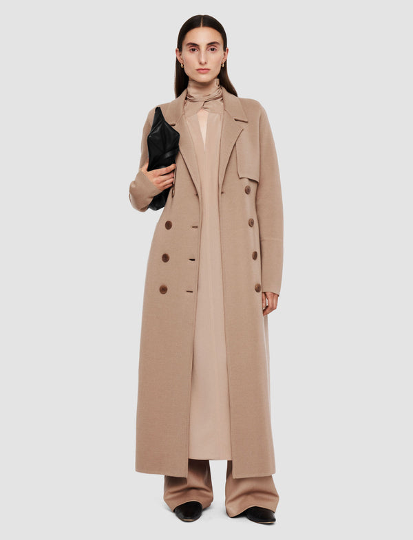 Joseph Milano Knitted Wool Coat Blusher