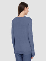 Joseph Cashair V-Neck Sweater Harbour