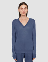 Joseph Cashair V-Neck Sweater Harbour