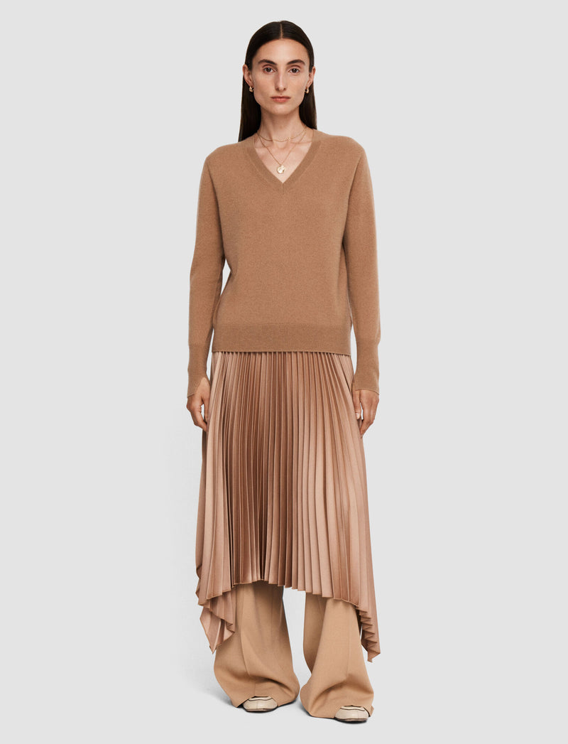 Joseph Lt Pure Cashmere V-Neck Sweater Blusher