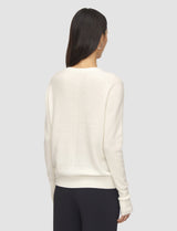 Joseph Lt Pure Cashmere V-Neck Sweater Ivory