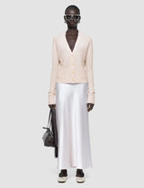 Joseph Open Cashmere Cardigan Rose