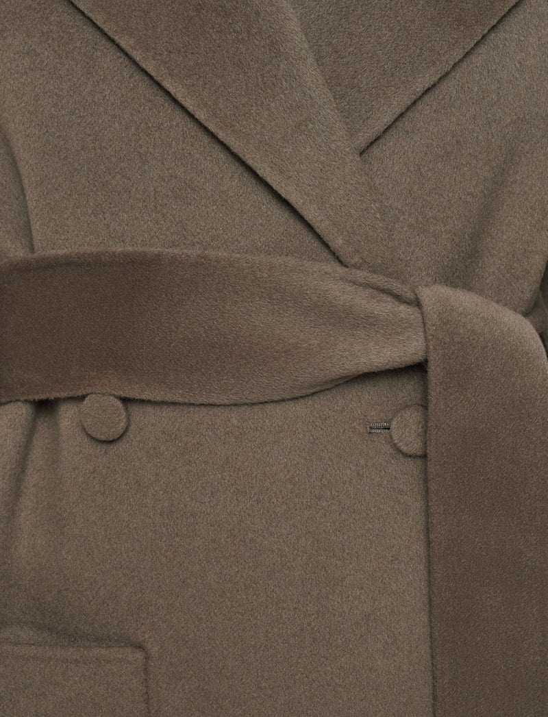 Joseph Arline Double Face Cashmere Coat Mushroom