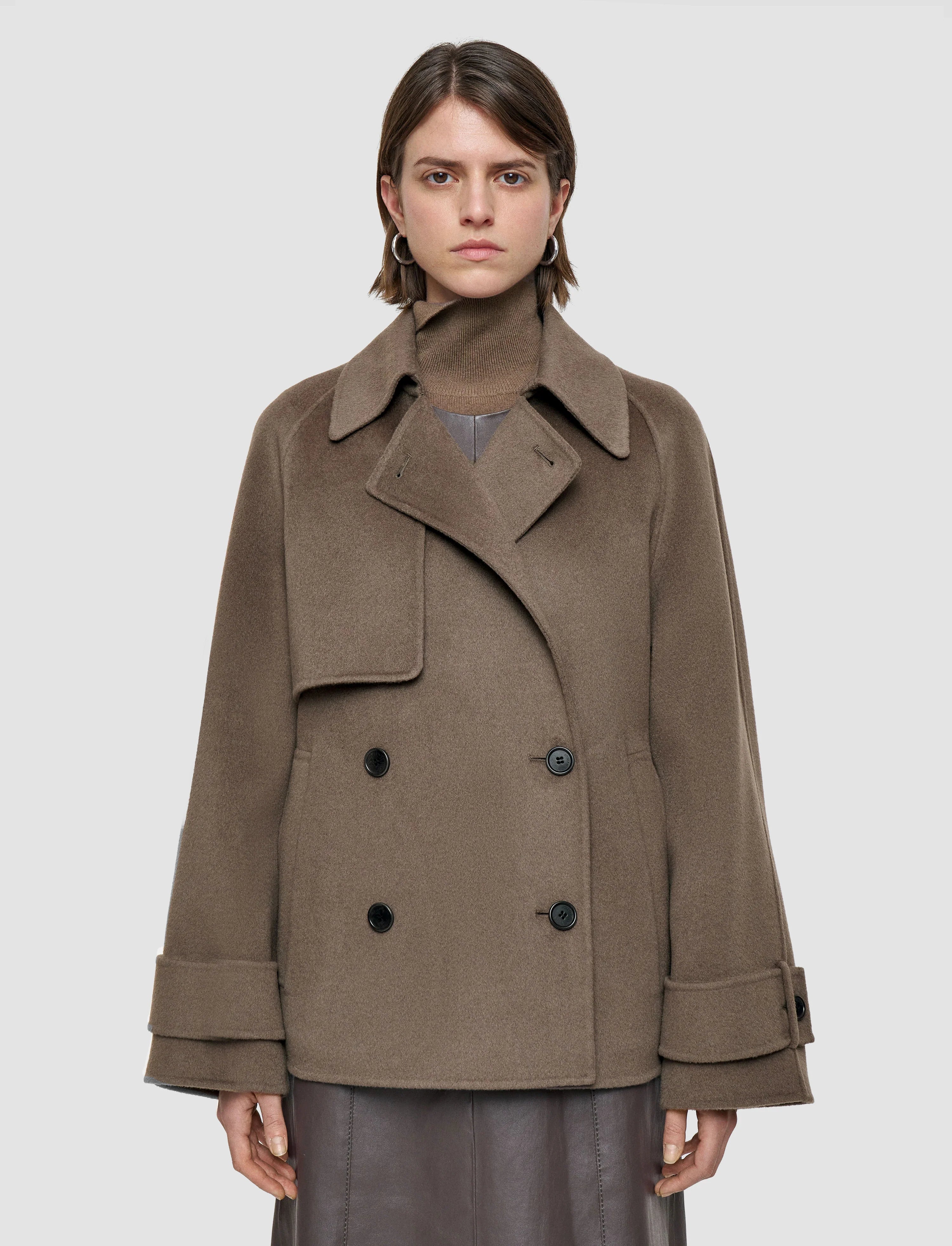 Joseph Marne Double Face Coat Mushroom