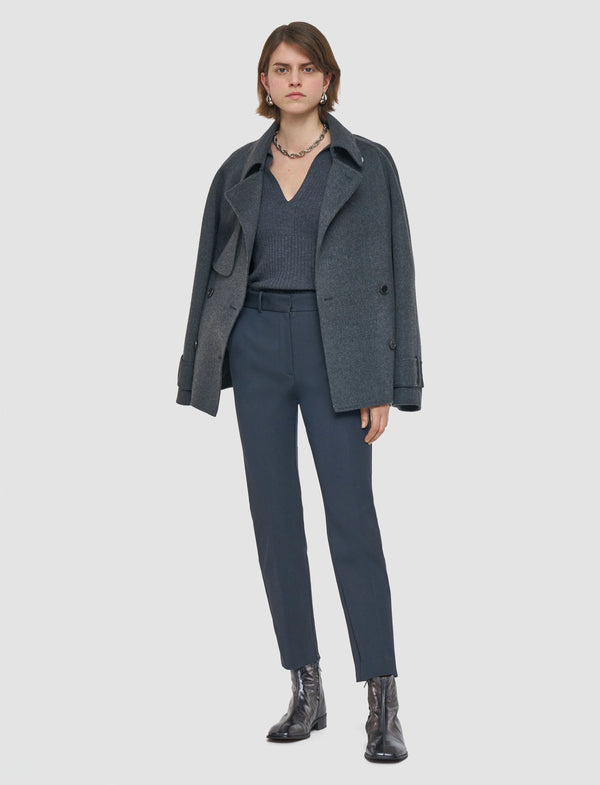 Joseph Coleman Gabardine Stretch Pants Smoke