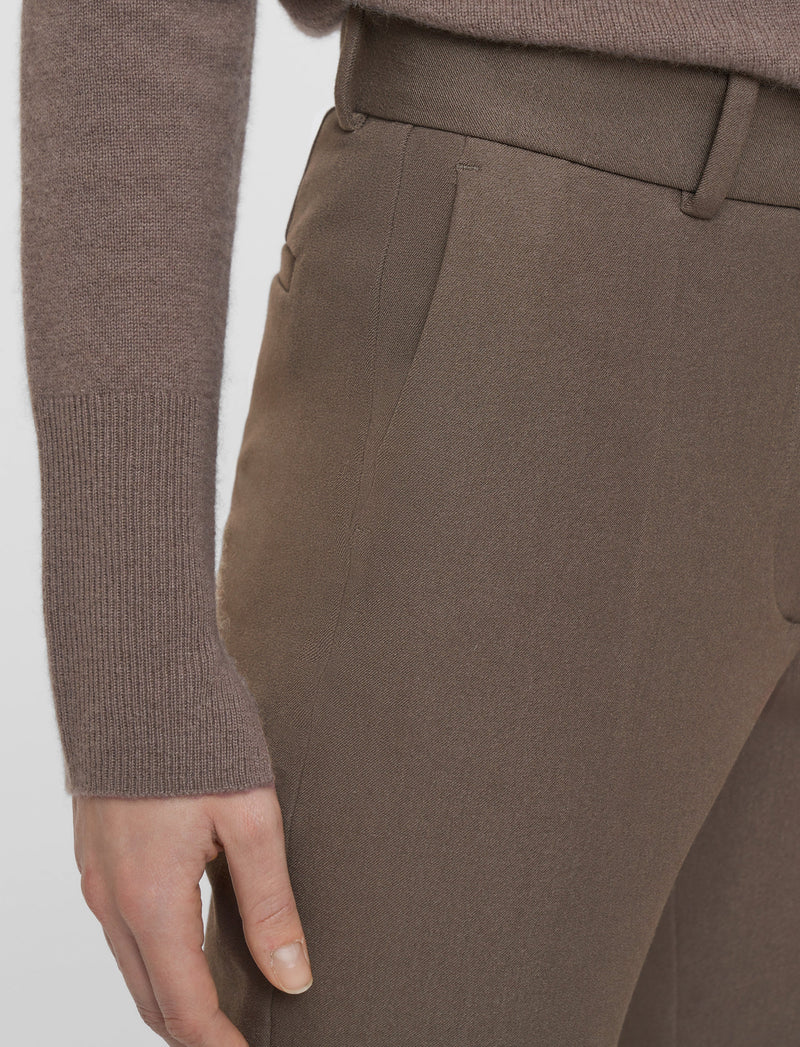 Joseph Coleman Gabardine Stretch Pants Mushroom